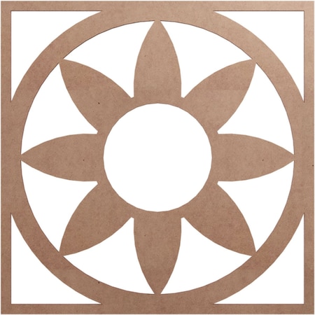 Ekena Millwork Blume Wood Fretwork Pierced Ceiling Medallion, Wood (Paint Grade), 24"OD x 8 3/8"ID x 3/8"T CMWP24X24X0375BLMF